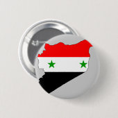 Syrische vlag ronde button 5,7 cm (Voorkant /achterkant)