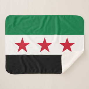 Syrische vlag sherpa deken