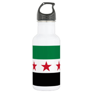 Syrische vlag waterfles