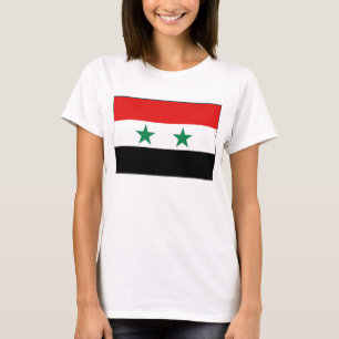 Syrische vlag x kaart T-Shirt