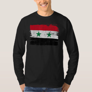 Syrische vlaggenstaat Pride Friendship Proud Peace T-shirt