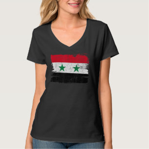 Syrische vlaggenstaat Pride Friendship Proud Peace T-shirt