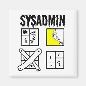 Sysadmin - de Beheerder van het Systeem Magneet (Voorkant)