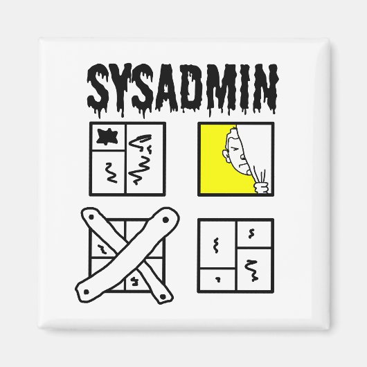 Sysadmin - de Beheerder van het Systeem Magneet (Voorkant)