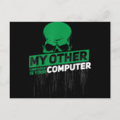 Sysadmin Engineer Hacker Nerd Admin Code ontwikkel Aankondigingskaart (Voorkant)