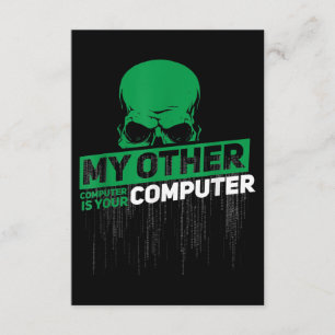 Sysadmin Engineer Hacker Nerd Admin Code ontwikkel Informatiekaartje