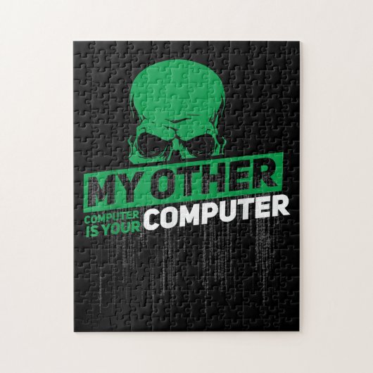 Sysadmin Engineer Hacker Nerd Admin Code ontwikkel Legpuzzel (Verticaal)