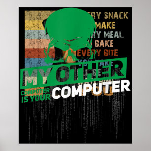 Sysadmin Engineer Hacker Nerd Admin Code ontwikkel Poster