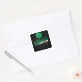 Sysadmin Engineer Hacker Nerd Admin Code ontwikkel Vierkante Sticker (Envelop)