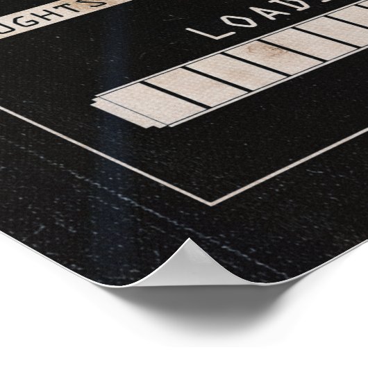 Systeem offline - Techno-Brutalist ontwerp Poster (Hoek)