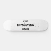 systeem van down, hardcore, skater skateboard (Horizontaal)