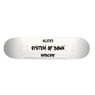 systeem van down, hardcore, skater skateboard