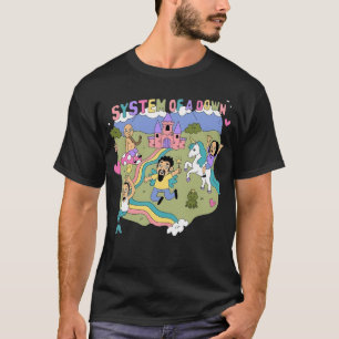 Systeem van een omlaag t-shirt