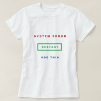 Systeemfout - Dit gebruiken - Opnieuw starten -