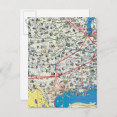 Systeemkaart van American Airlines Briefkaart (Voorkant / Achterkant)