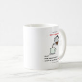 System Alert Coffee Required SQL Humor Mug (Devant droit)