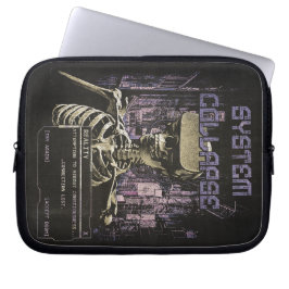 System Collapse - Techno-Dystopische Streetwear Laptop Sleeve
