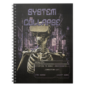 System Collapse - Techno-Dystopische Streetwear Notitieboek