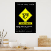 System Compromisbeveiliging Poster (Keuken)
