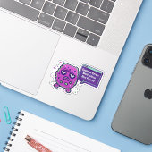 System Error: Motivation Not Found | Funny Glitch  Sticker (Laptop met iPhone)