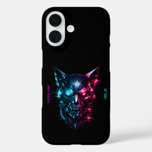 SYSTEM_GMR Cyberpunk Glitch Skull Tough iPhone 16 Hoesje