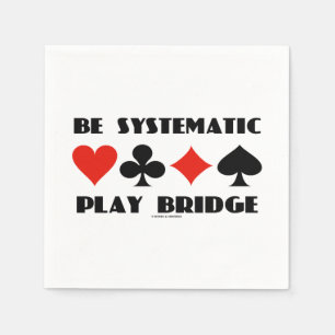 Systematisch Play Bridge-advies Vier kaartcircuits Servet