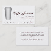 Système de Fidélité de Tasse de Café Suivi de Réco (Devant / Derrière)