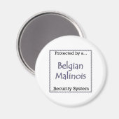 Système de Sécurité Malinois Belge - Magnet (Recto/Verso)