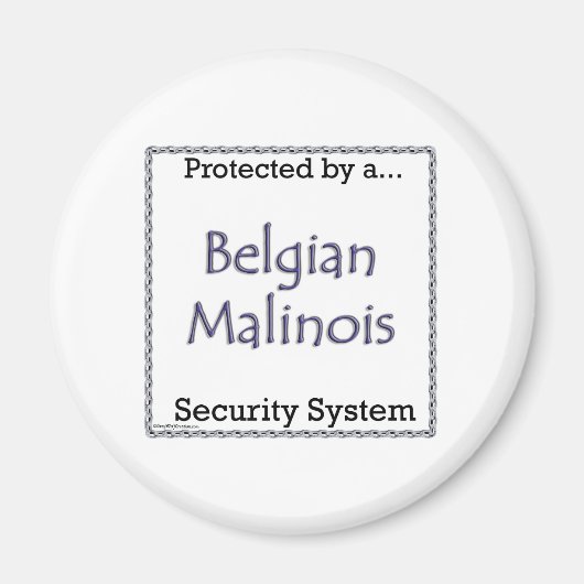 Système de Sécurité Malinois Belge - Magnet (Devant)