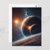 Système Solaire - Carte Postale de la Galaxie - Co (Devant / Derrière)