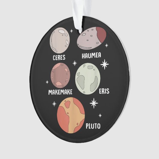 Système Solaire De L'Espace Extérieur Planète Nain (devant)