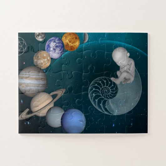 Système solaire, Infirmière spatiale, Puzzle éduca (Horizontal)