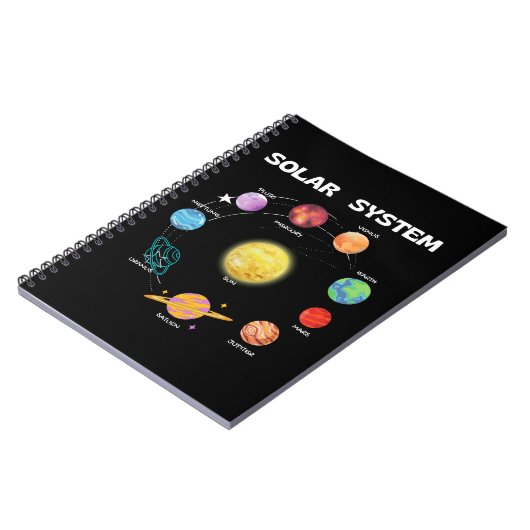 Système solaire Planètes Science Carnet spatial (Côté gauche)