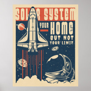 Système solaire votre affiche à la maison