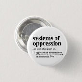 Systemen van onderdrukking Definitie Ronde Button 3,2 Cm (Voorkant /achterkant)