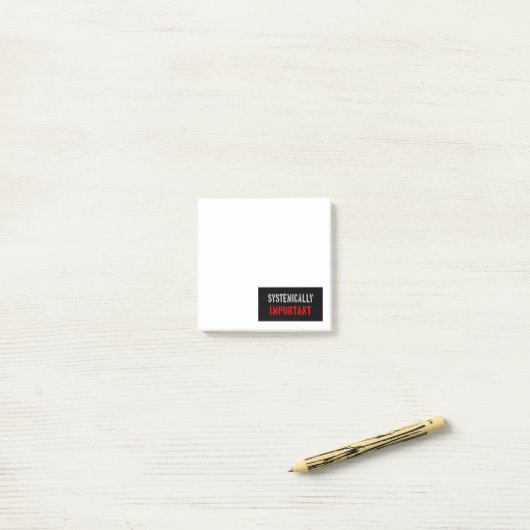 Systemisch belangrijk post-it® notes (Op bureau)