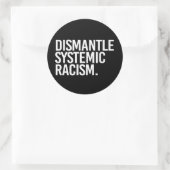 Systemisch racisme Classic Ronde Sticker ontmantel (Tas)
