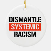 Systemisch racisme ontmantelen keramisch ornament (Achterkant)