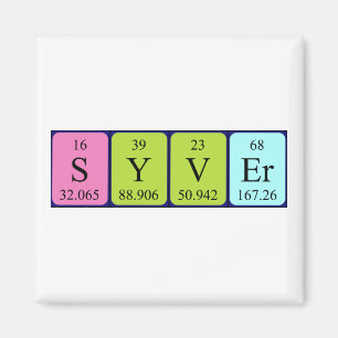 Syver periodieke table name magnet magneet