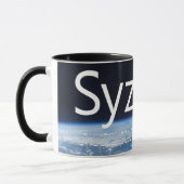 "Syzygy"-ontwerp (1) op 15oz ringer-mok Mok (Links)