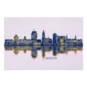 Szczecin Skyline Perfect Poster