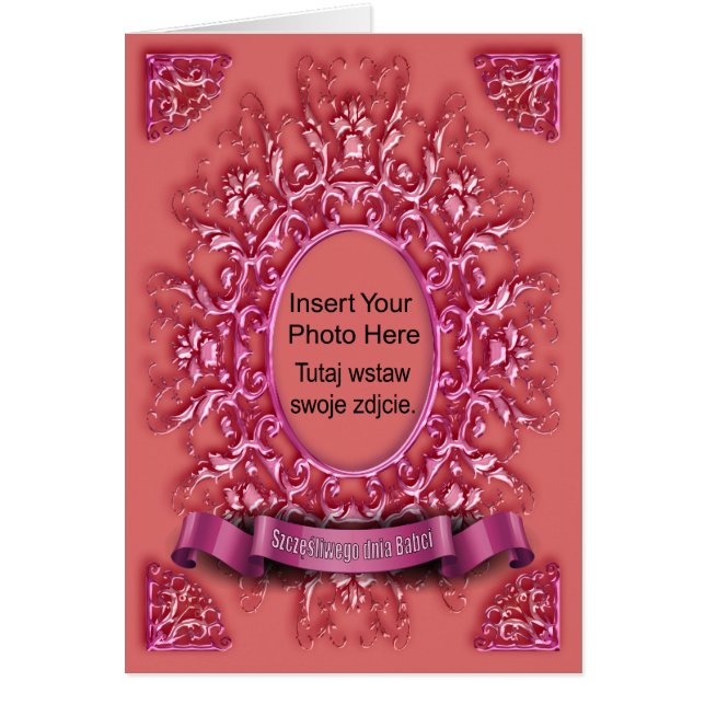 Szczęśliwego Dnia Babci - Carte Karta (Devant)