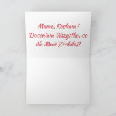 Szczęśliwego Dnia Matki - Carte Karta (Intérieur)