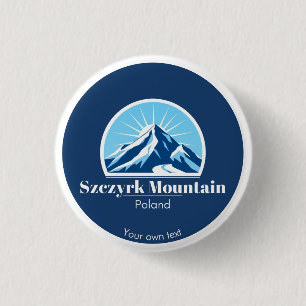 Szczyrk Mountain Polen accessoire cadeau souvenir Ronde Button 3,2 Cm