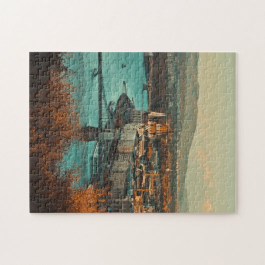 Széchenyi Chain Bridge Landschap Boedapest Hongari Legpuzzel (Horizontaal)