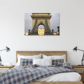 Szechenyi lanchid Szechenyi Chain Bridge), Canvas Afdruk (Insitu (Slaapkamer))