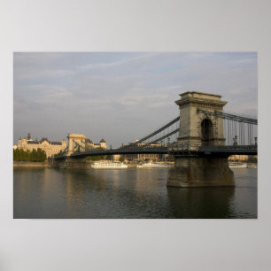 Szechenyi lanchid Szechenyi Kettingbrug, 2) Poster