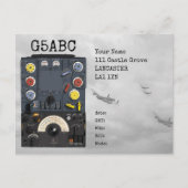 T1154 R1155 Avro Lancaster Bomber WWII Radio QSL Briefkaart (Voorkant)