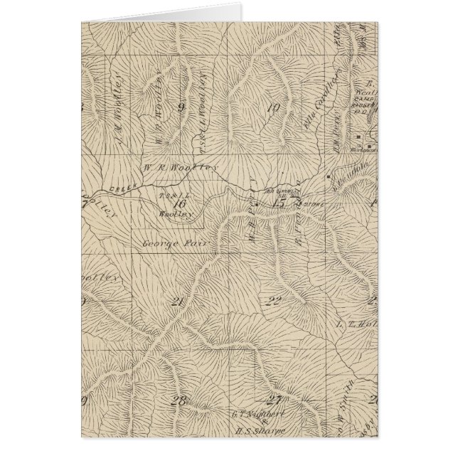 T15S R27E Tulare Comté Plan de section (Devant)