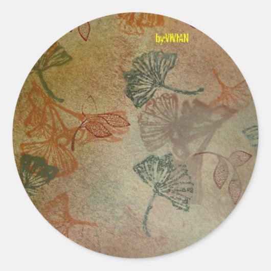 T1608-ggko goud ronde sticker (Voorkant)